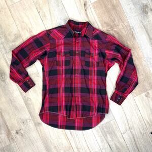 Vintage Wrangler Western Pearl Snap Shirt Mens Large 16-1/2 - 35